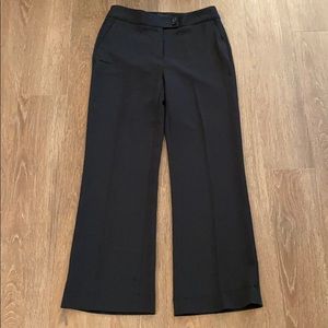 Talbots classic black pant straight wide leg